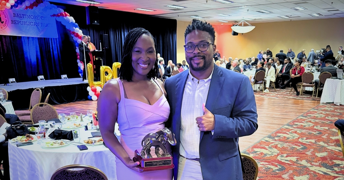 KJ and Jovani at Baltimore City Lincoln Reagan Douglass Dinner.